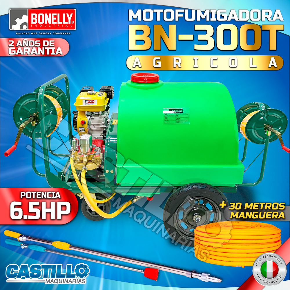 Motofumigadora Gasolinera | Motor 6.5HP - Cabezal BN30