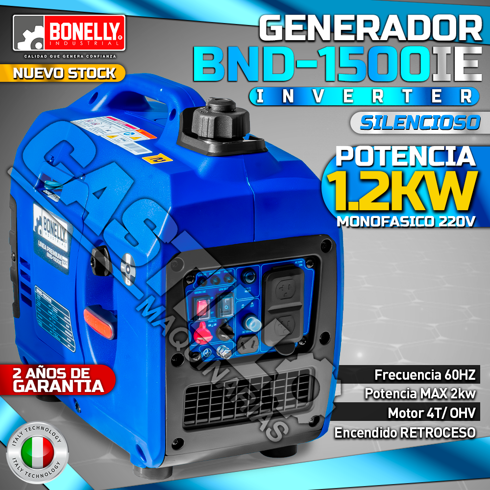Generador INVERTER | Gasolinero Bonelly BND-1500IE SILENCIOSO