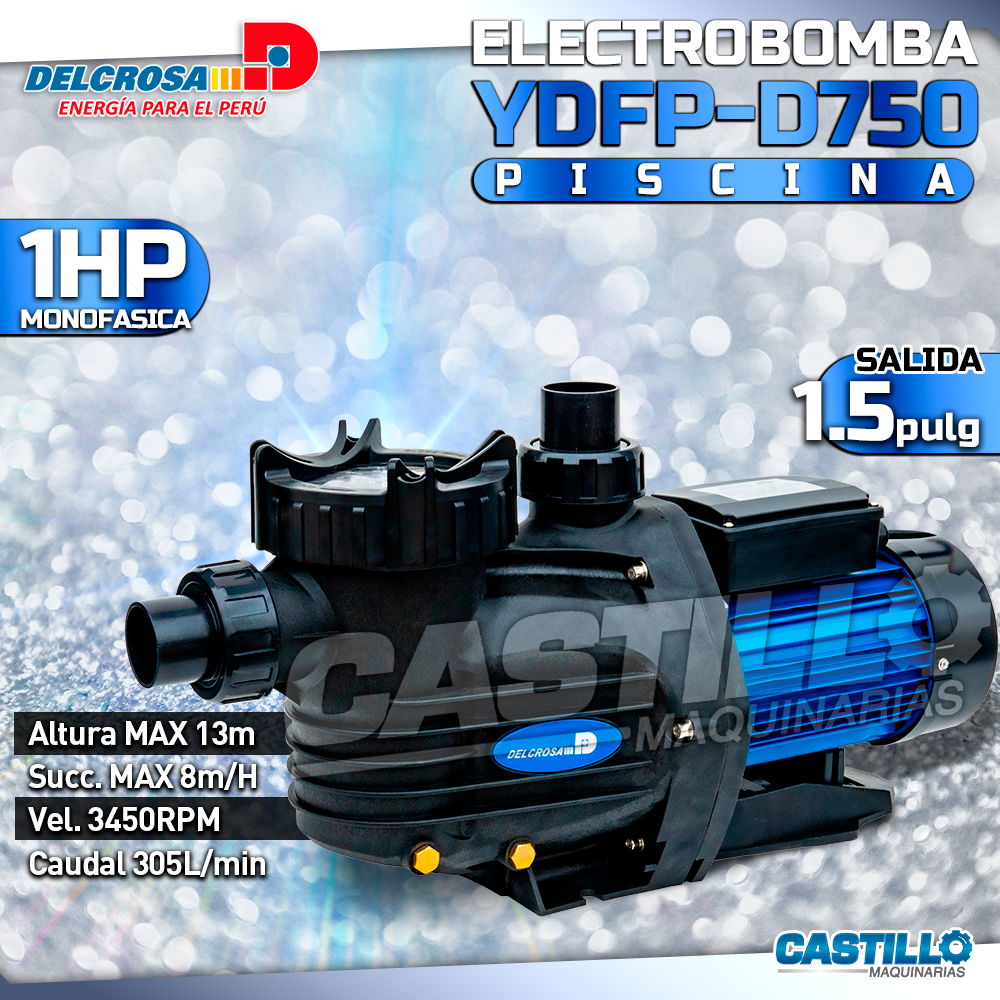 Electrobomba Para Piscina | Monofásica 1HP