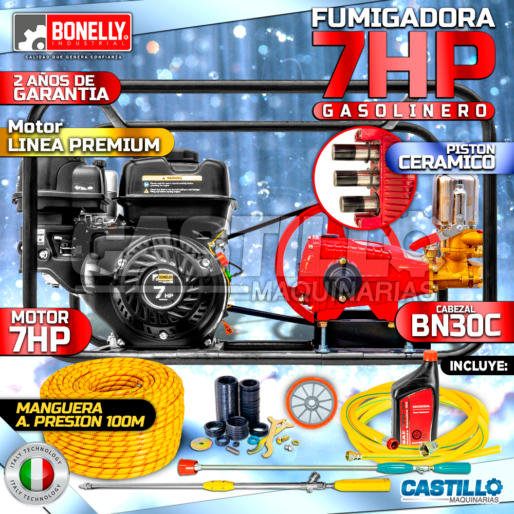 Motofumigadora Estacionaria 7HP | Motor Gasolinero 7HP