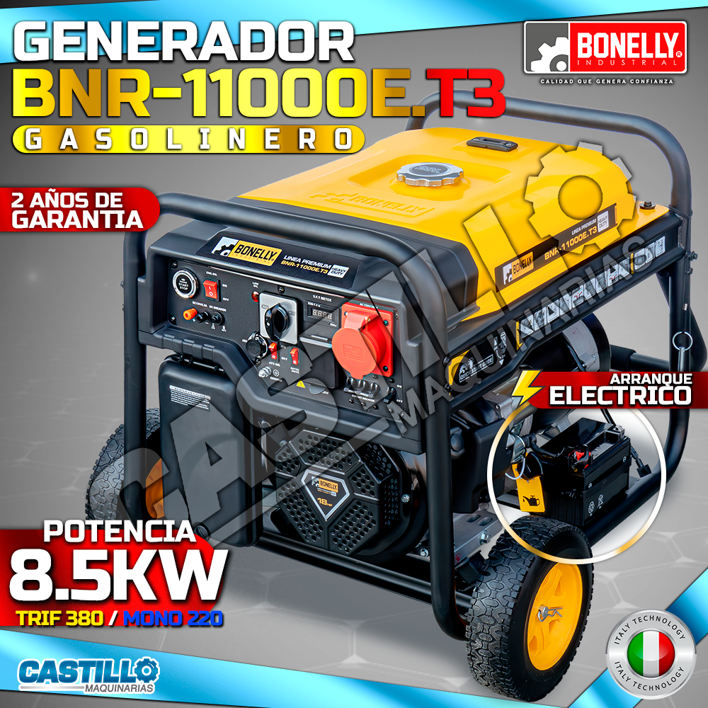 Generador Eléctrico | Gasolinero Bonelly BNR-11000E.T3
