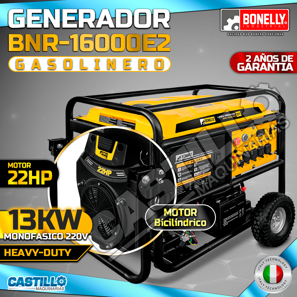 Generador Eléctrico | Gasolinero Bonelly BNR-16000E2