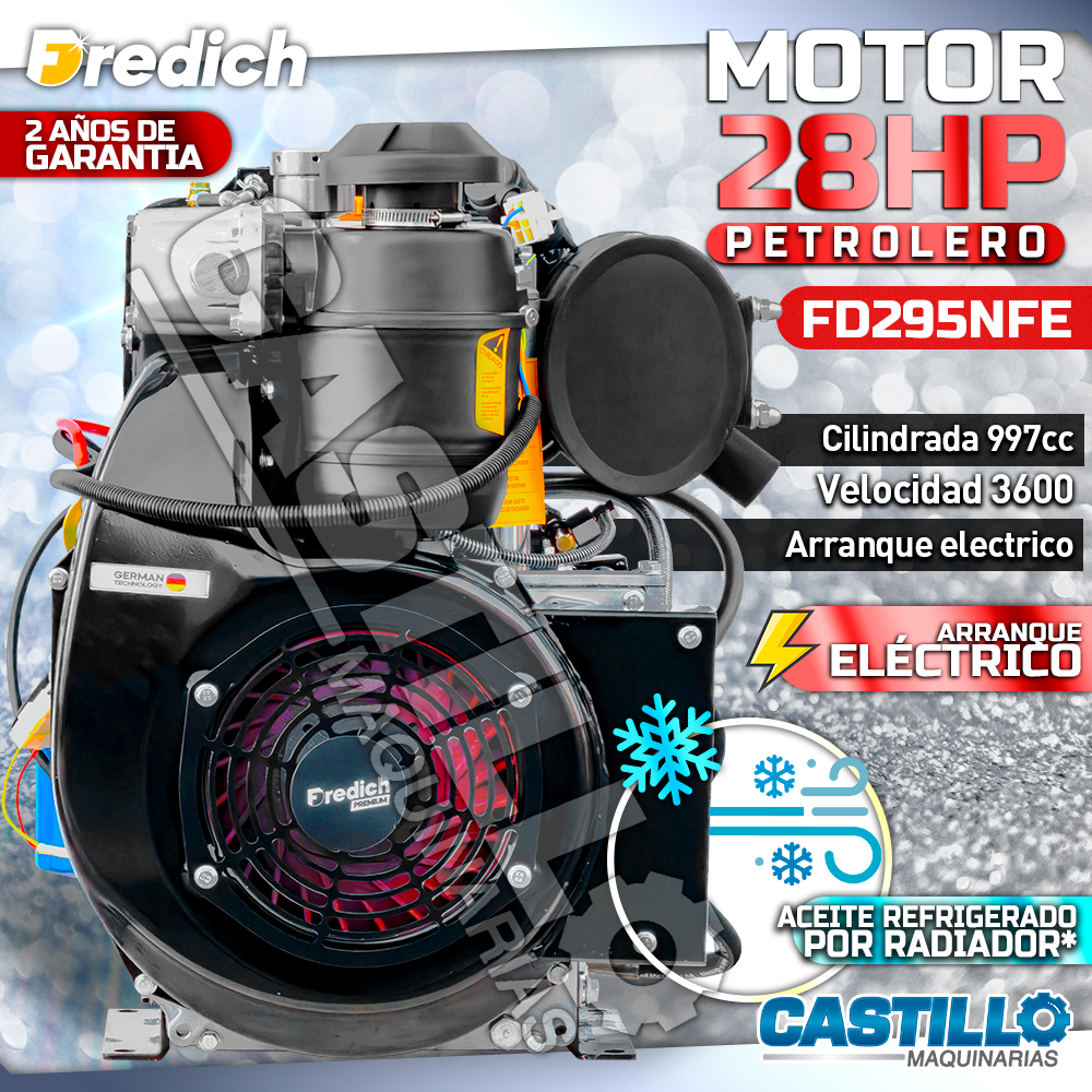 Motor Petrolero 28HP | FREDICH Arranque Eléctrico