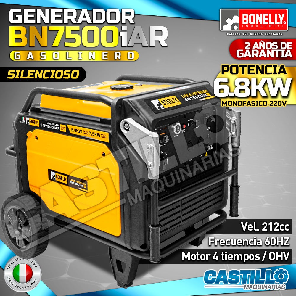 Generador INVERTER | Gasolinero Bonelly BNR-7500IAR SILENCIOSO