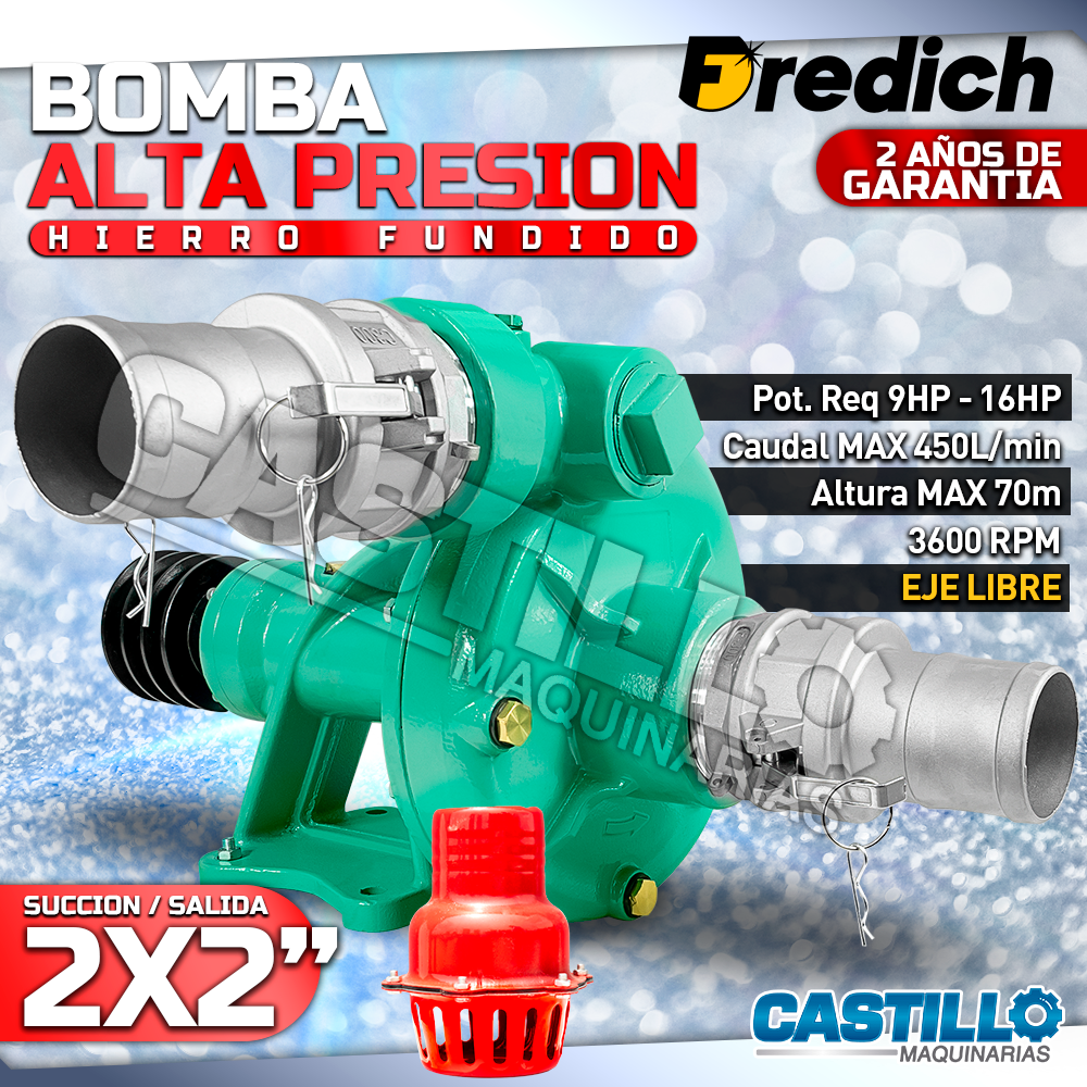 Bomba Alta Presión | 2x2 Hierro fundido
